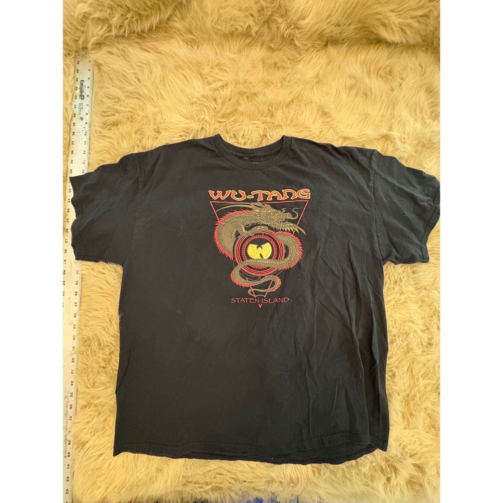 Wu-Tang Clan Staten Island Dragon Graphic T-Shirt Black Mens 2XL Spencer Gifts